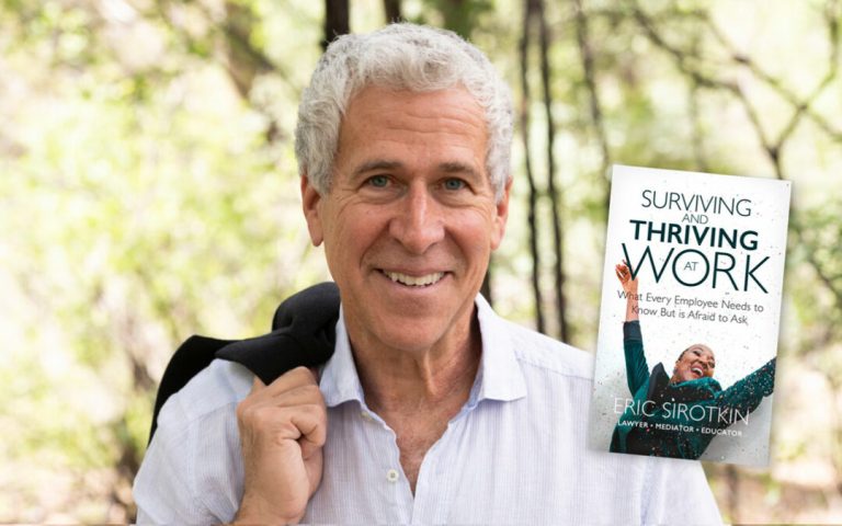 lawyer Eric Sirotkin book launch for "Surviving and Thriving at Work"